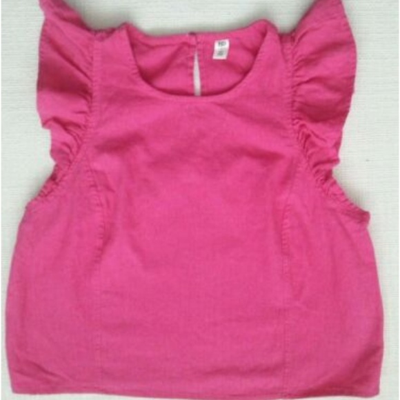 BP. Linen Blend Ruffle Sleeve Top Style BP379811MI - Picture 2 of 5